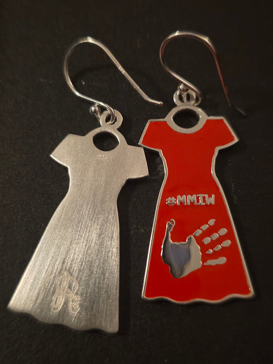 Voices of the Silenced – MMIW Silver Earrings