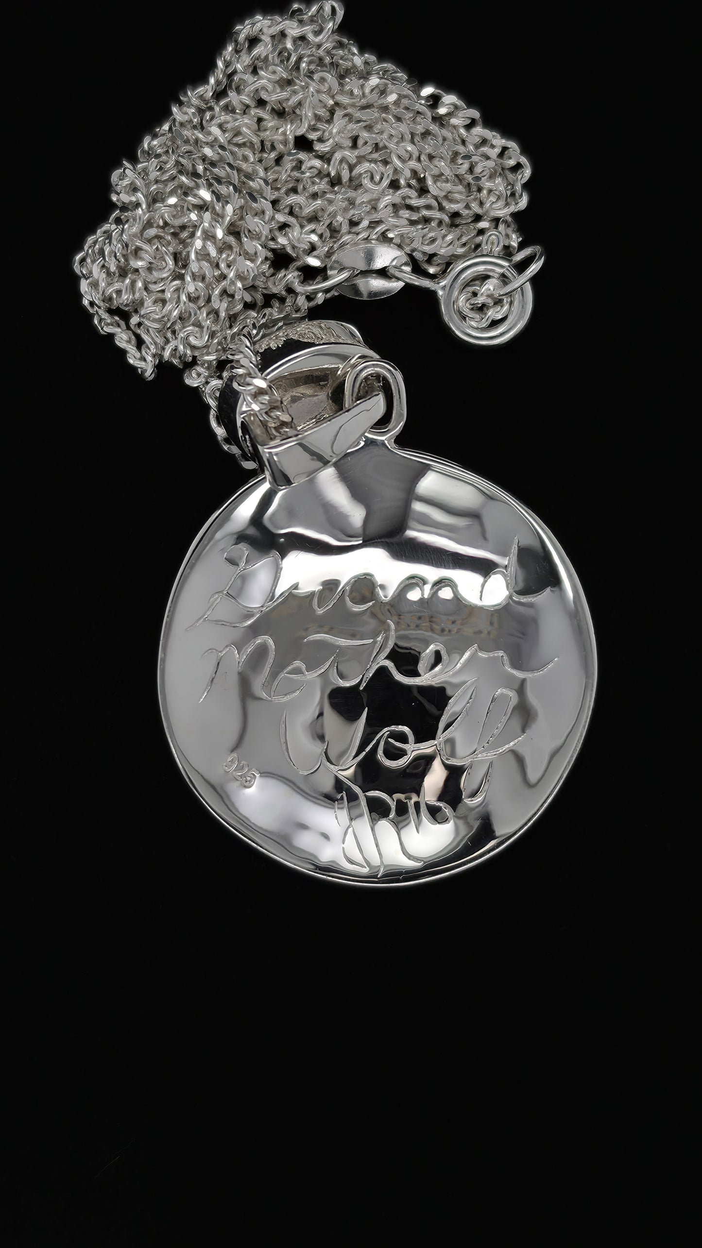 Grand Mother Wolf Pendant Inlay