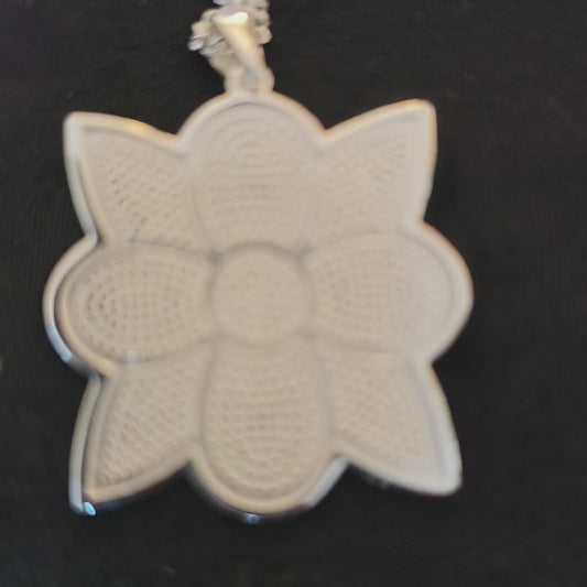 WS Lrg Silver Flow Pendant