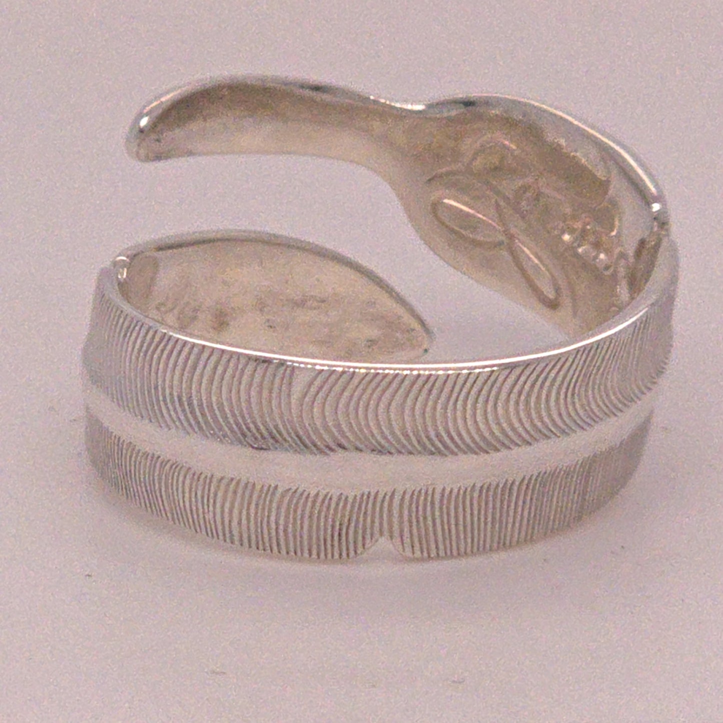 Feather Silver Wrap Ring
