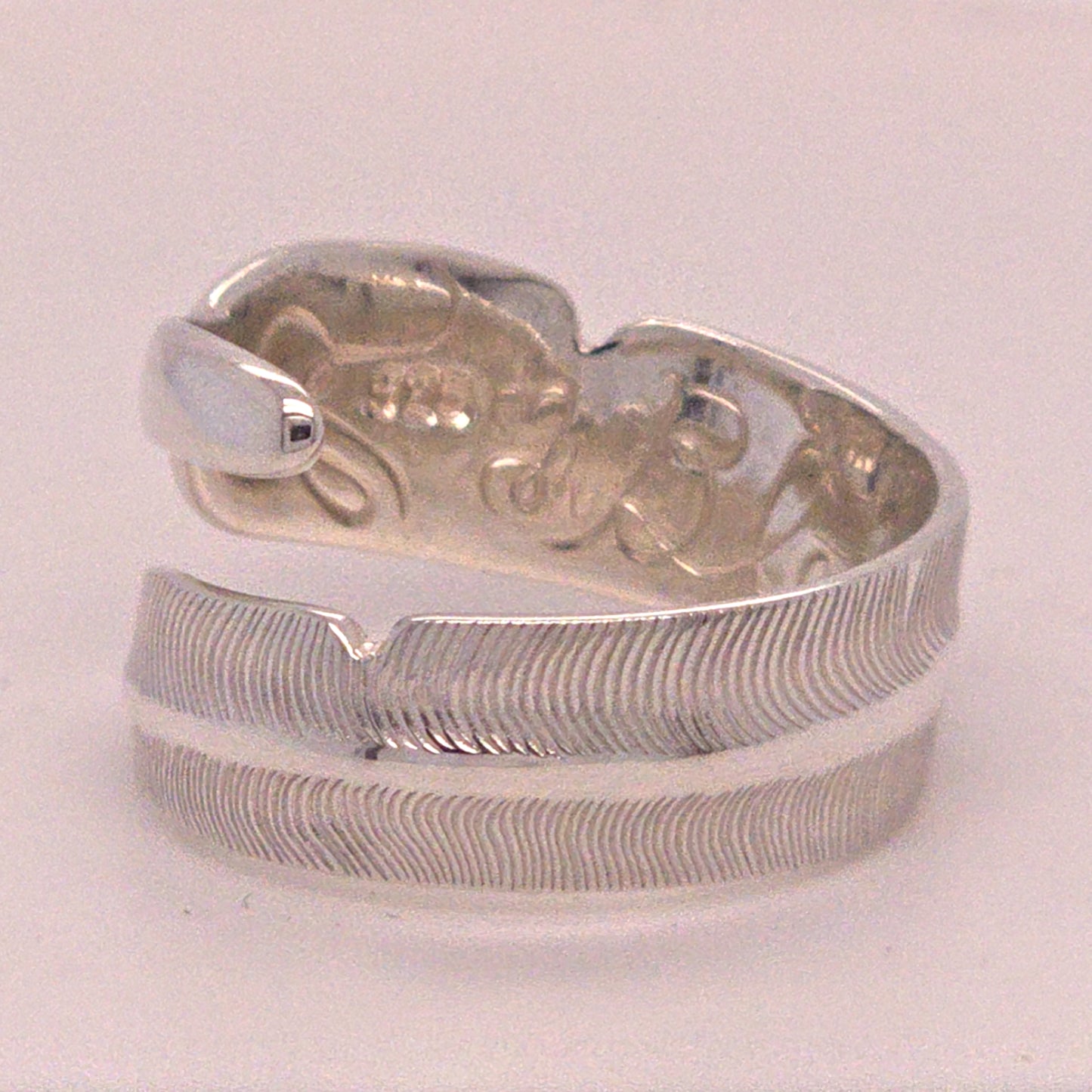 Feather Silver Wrap Ring