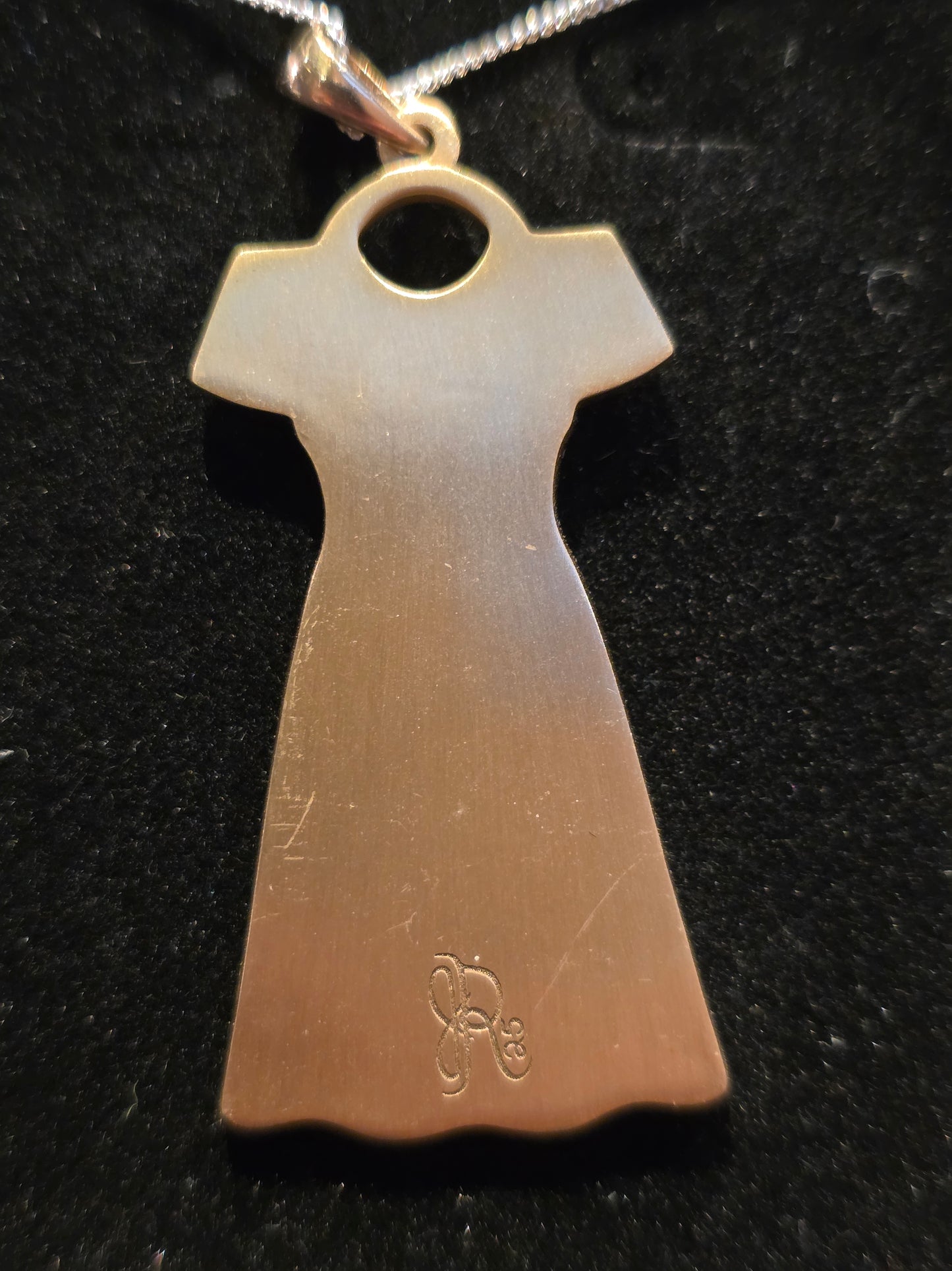 MMIW Large Dress Pendant Red Enamel