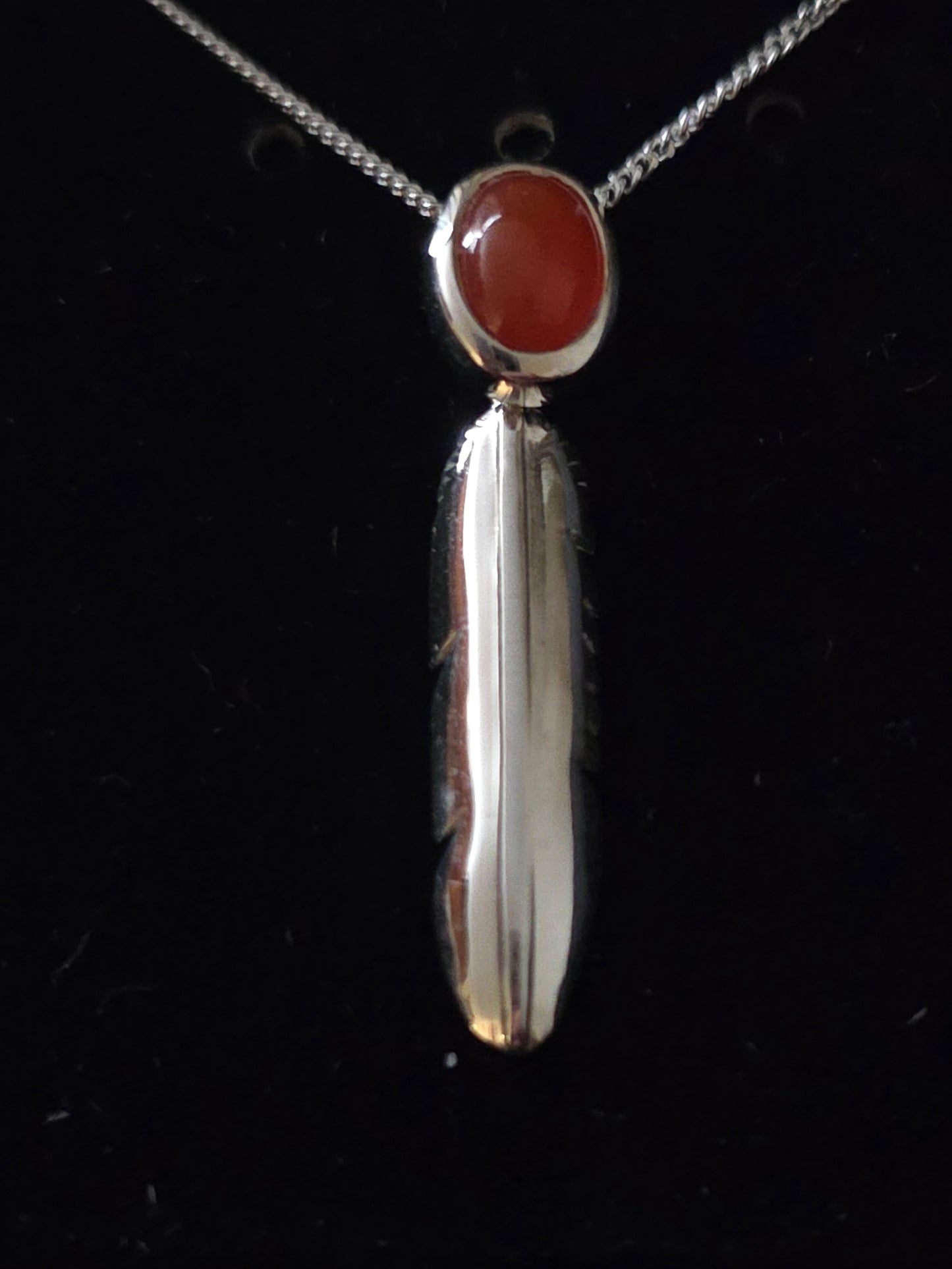 Small Eagle Feather Pendant Inlay