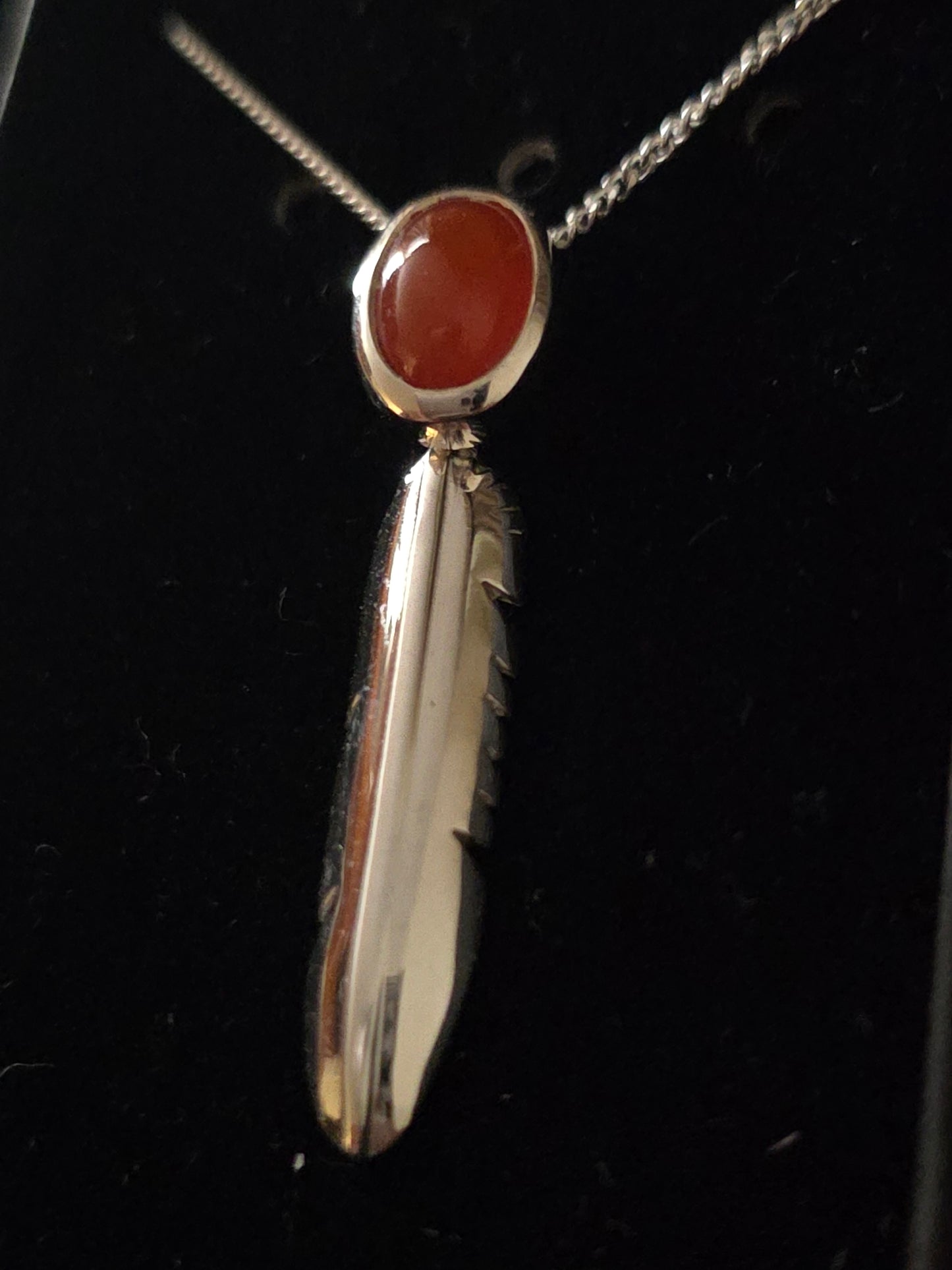 Small Eagle Feather Pendant Inlay