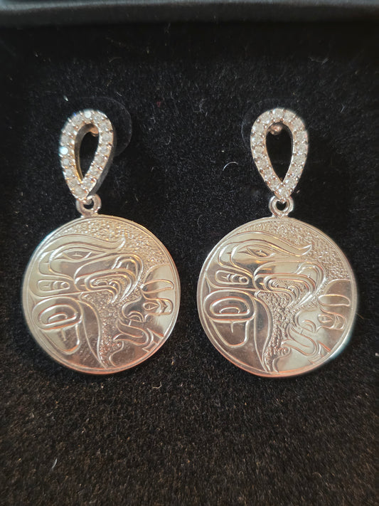 WS - Eagle Spirit Silver Ear Faceted