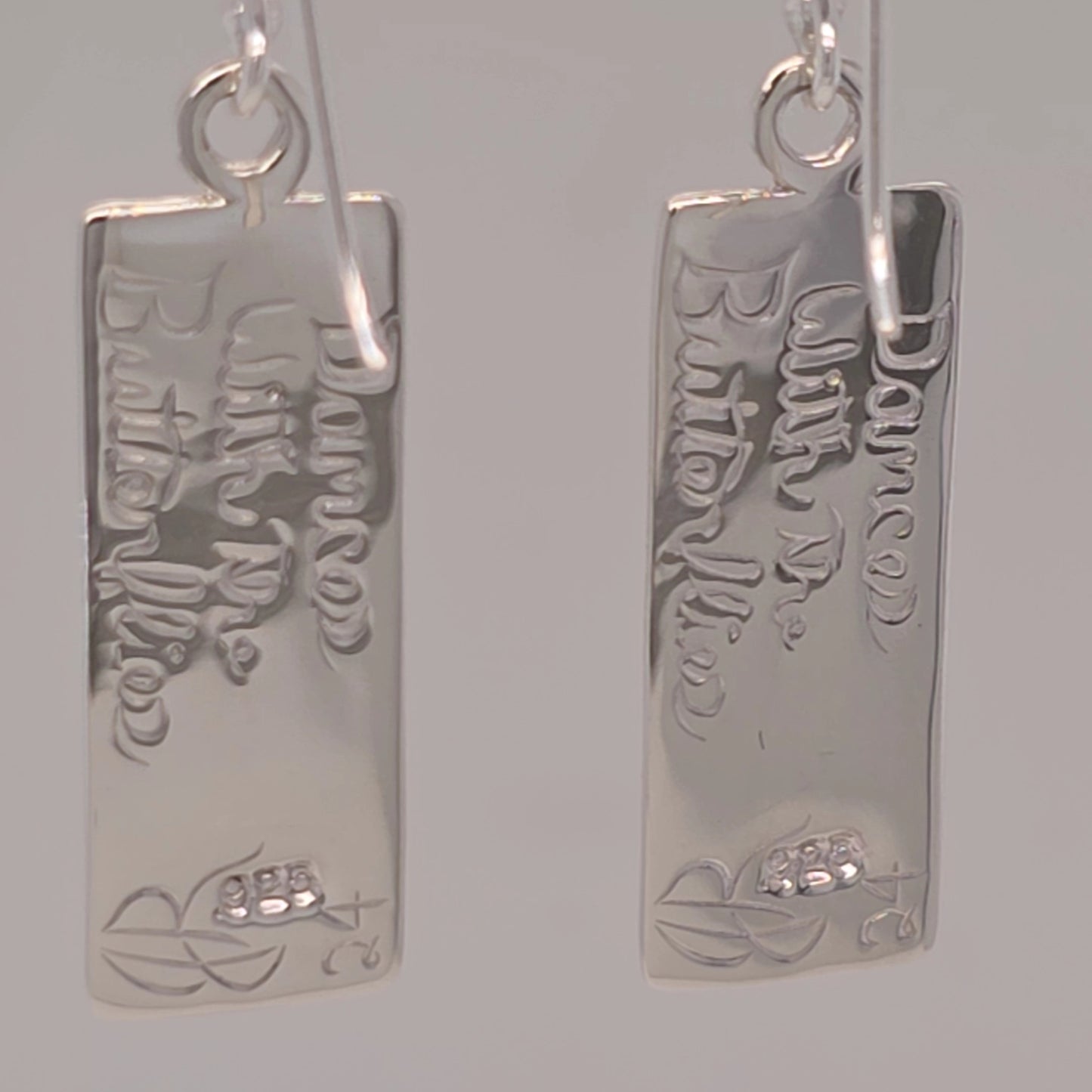 Dances With The Butterflies Earrings With Inlay WS
