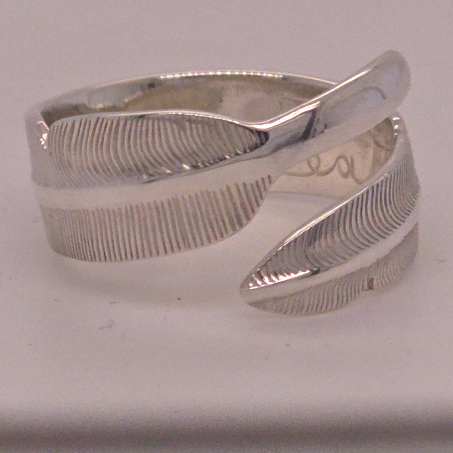 Feather Silver Wrap Ring