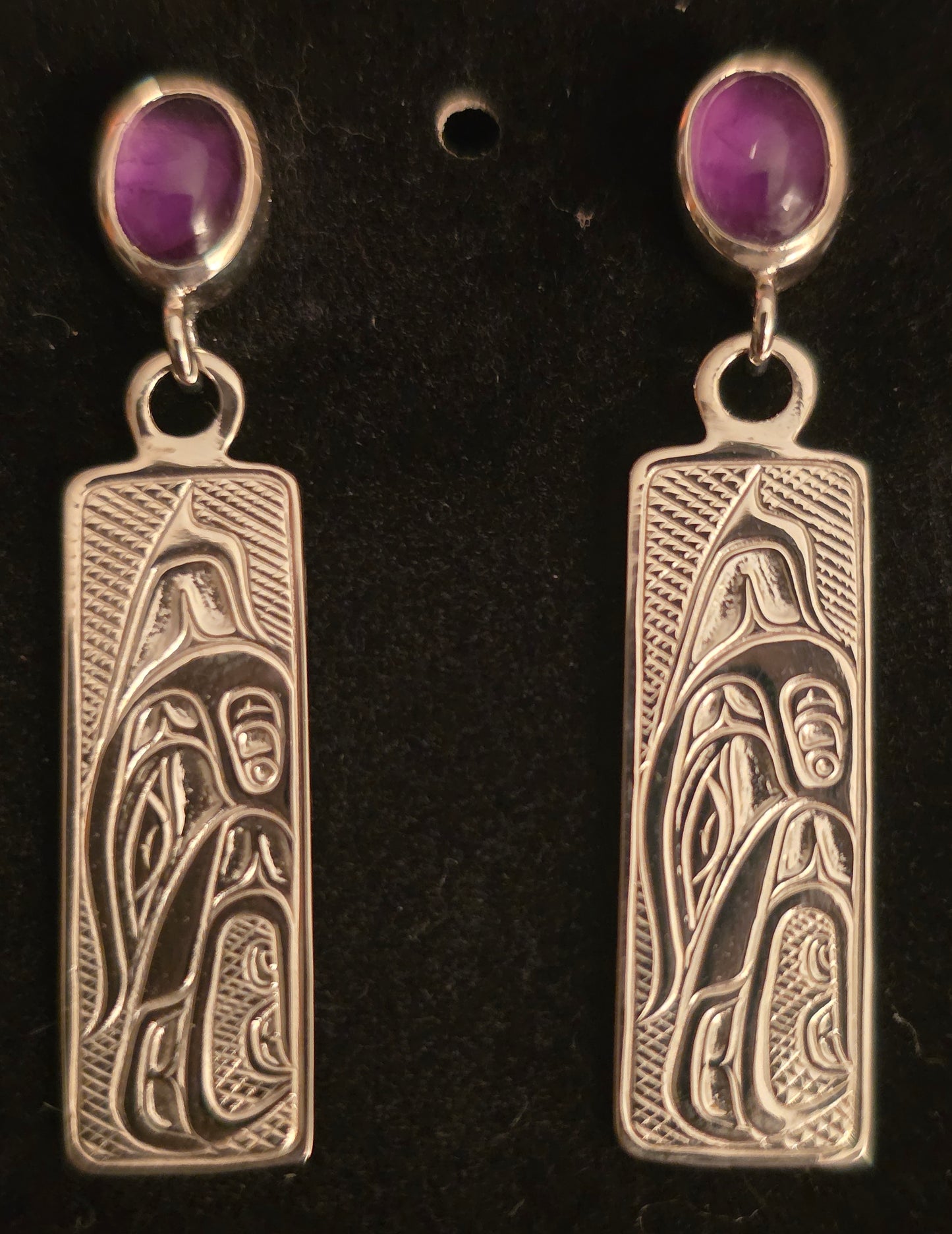 Thunderbird Earrings With Inlay