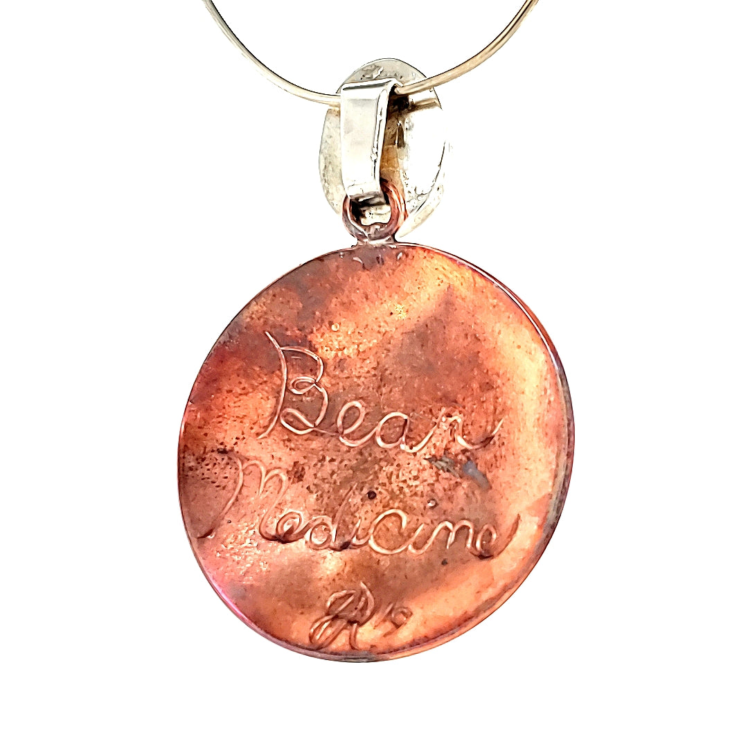 Copper Bear Medicine Pendant