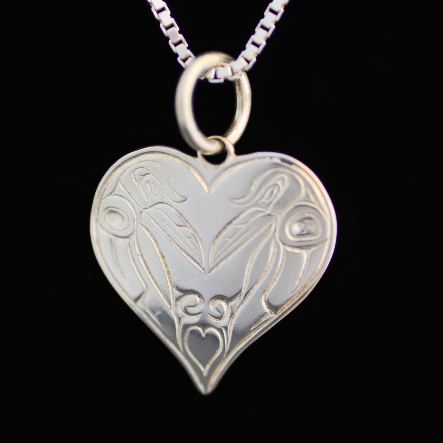 For Life Raven Heart Pendant