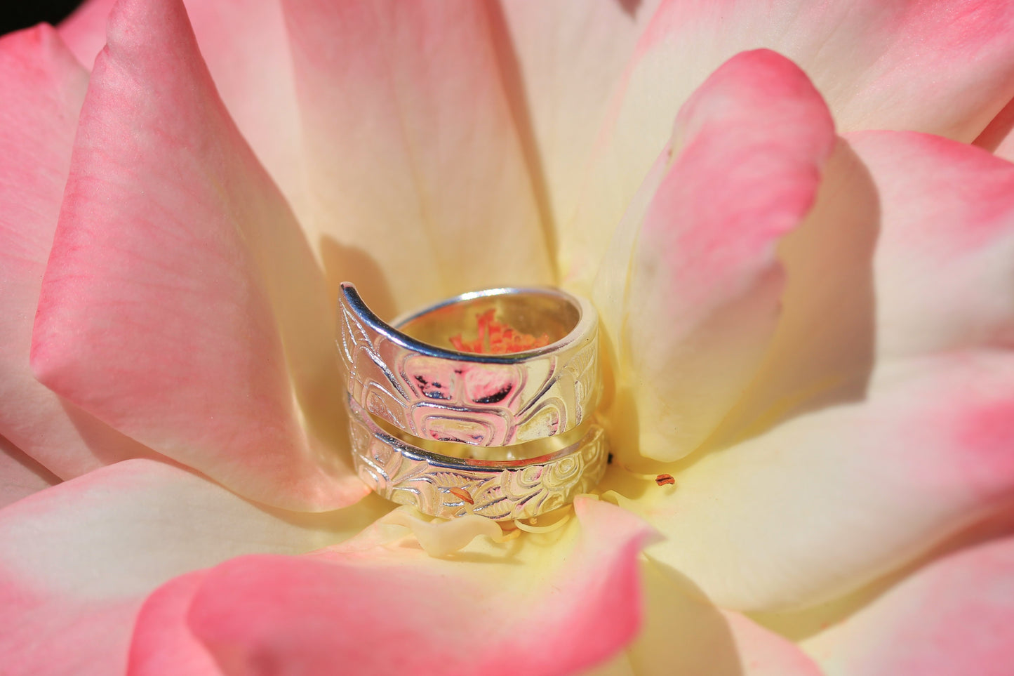 Flower Of The Thunderbirds Silver Wrap Ring