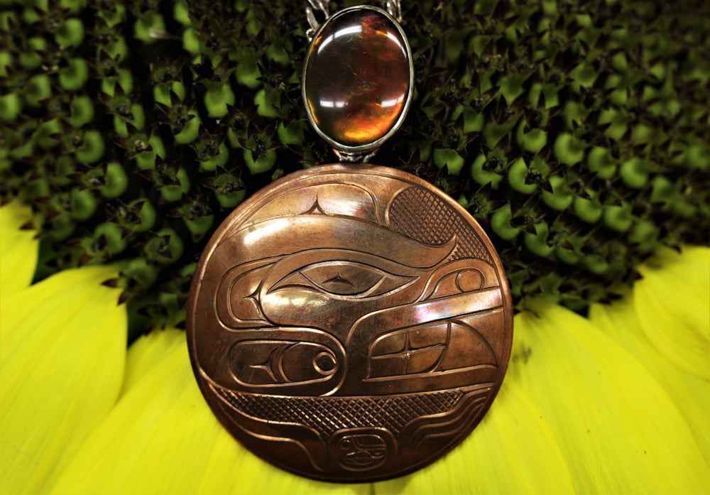 Copper Bear Medicine Pendant
