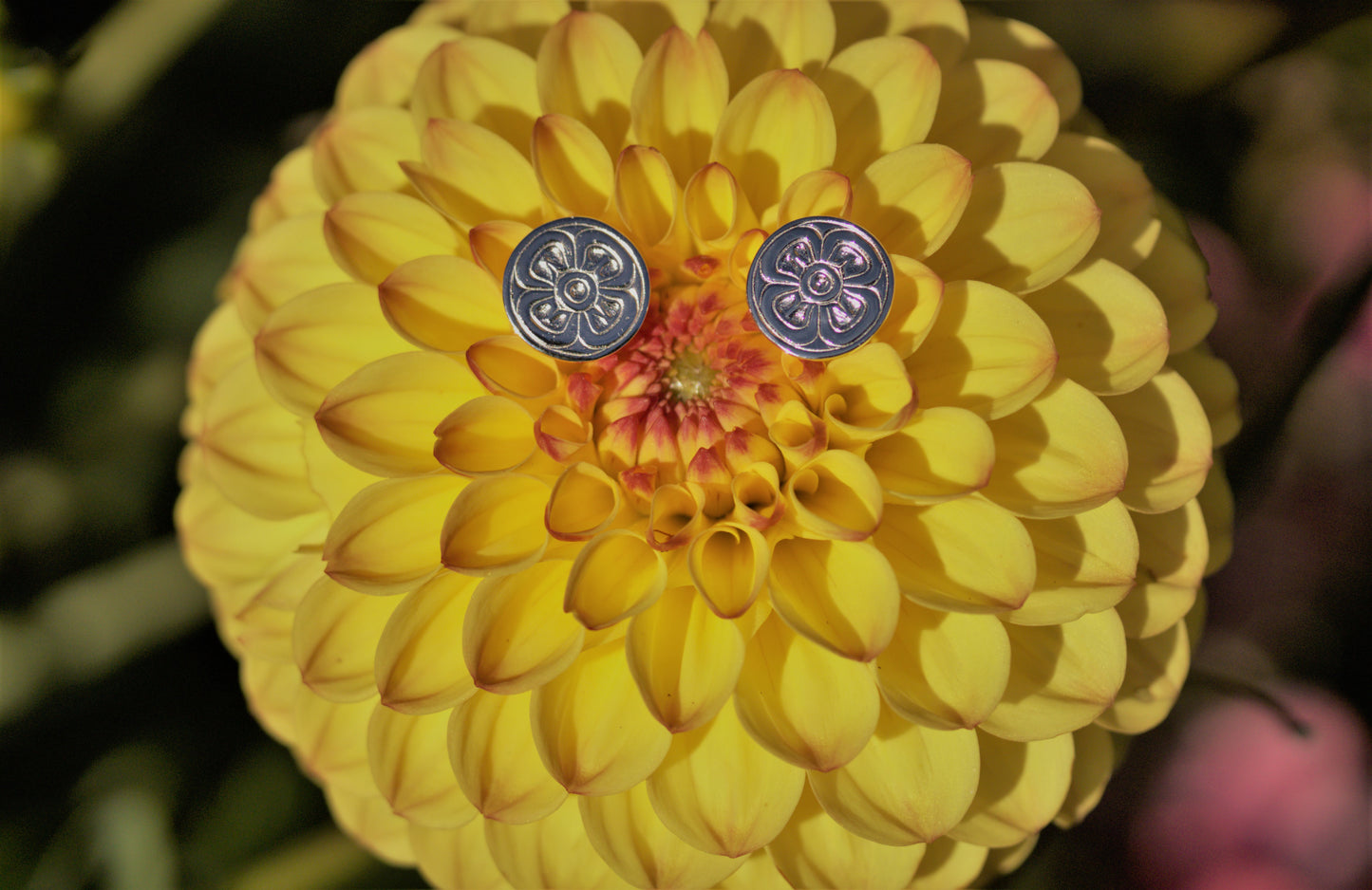 Flower Design Stud Earrings