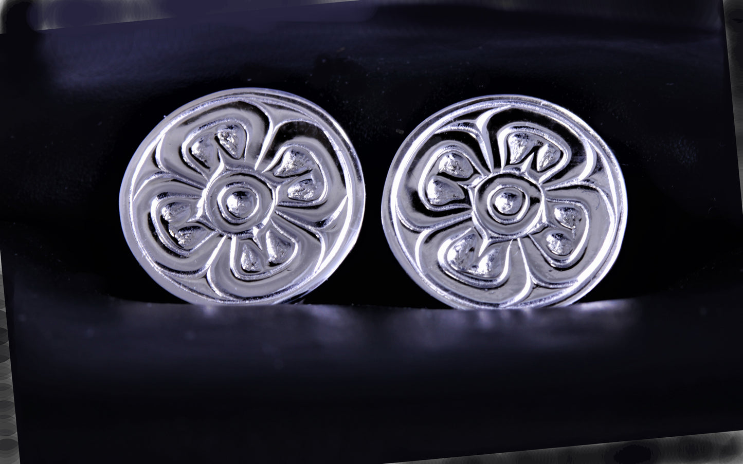 Flower Design Stud Earrings