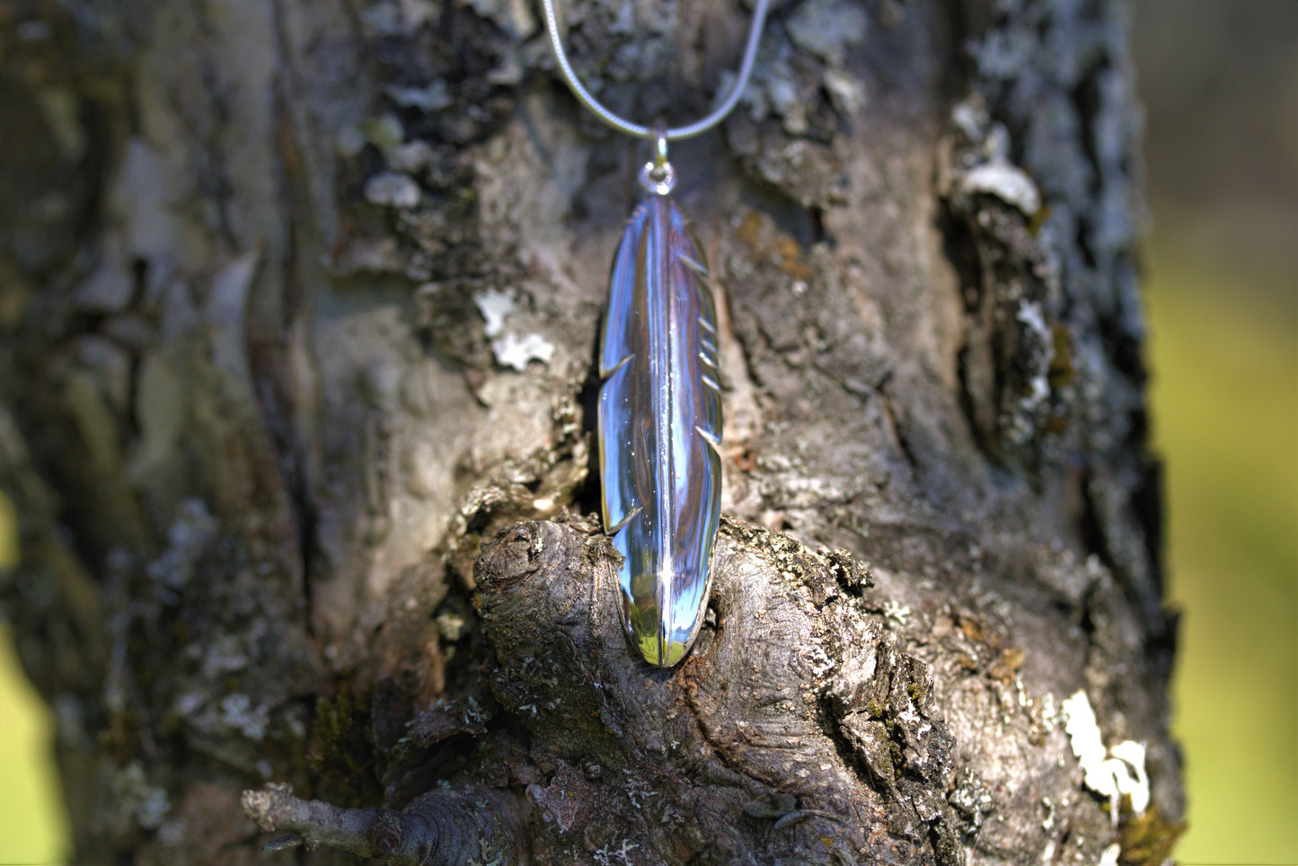 Large feather Pendant
