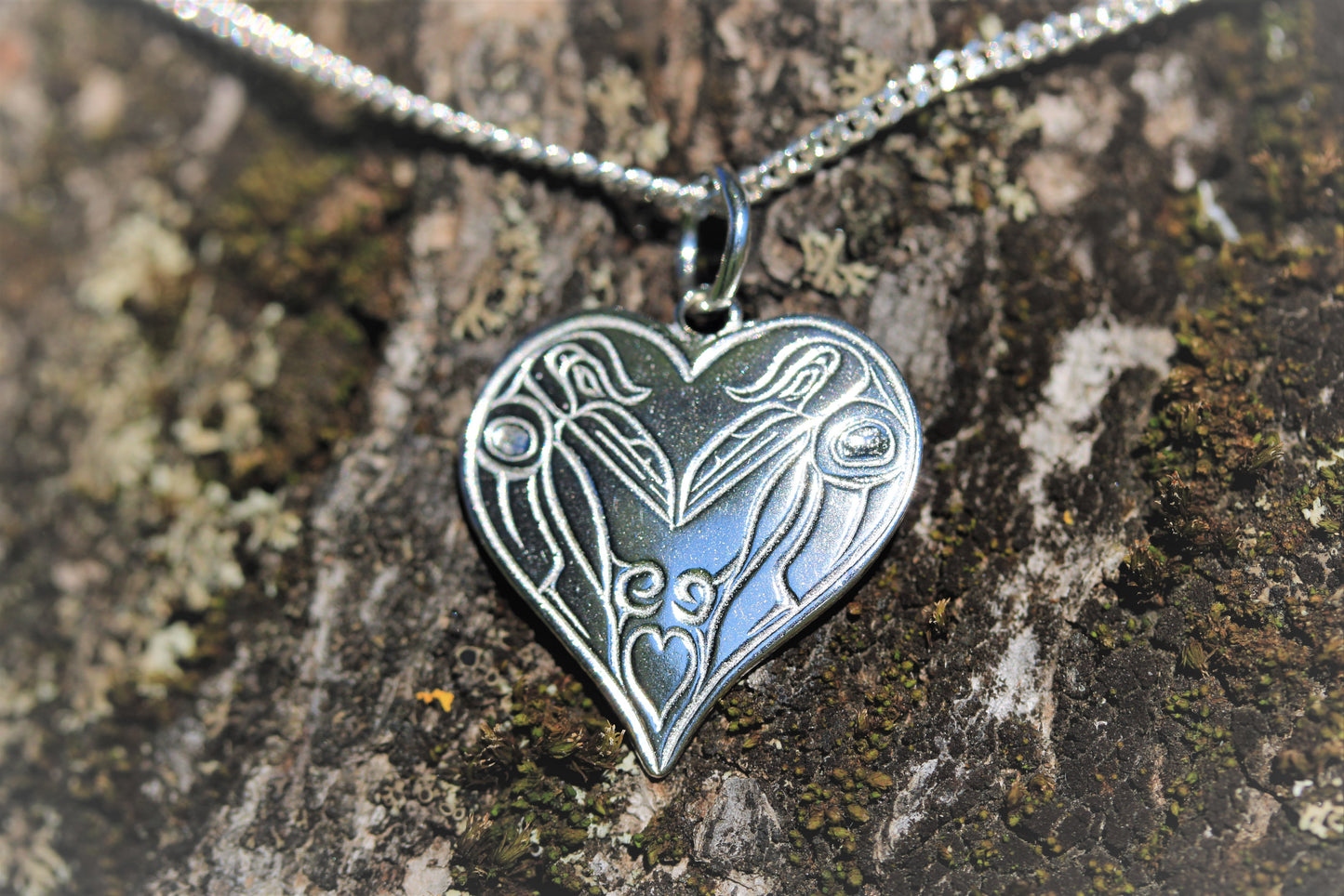 For Life Raven Heart Pendant