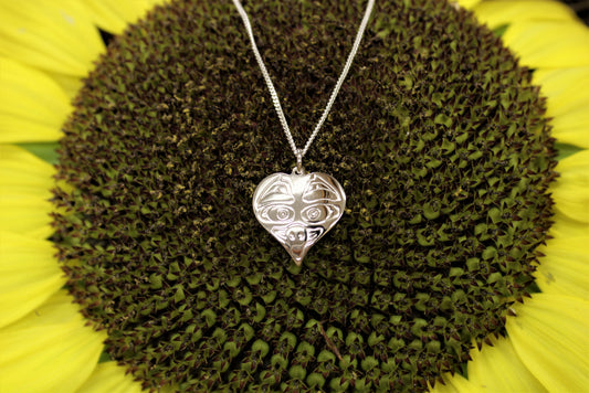 Owl Heart Pendant