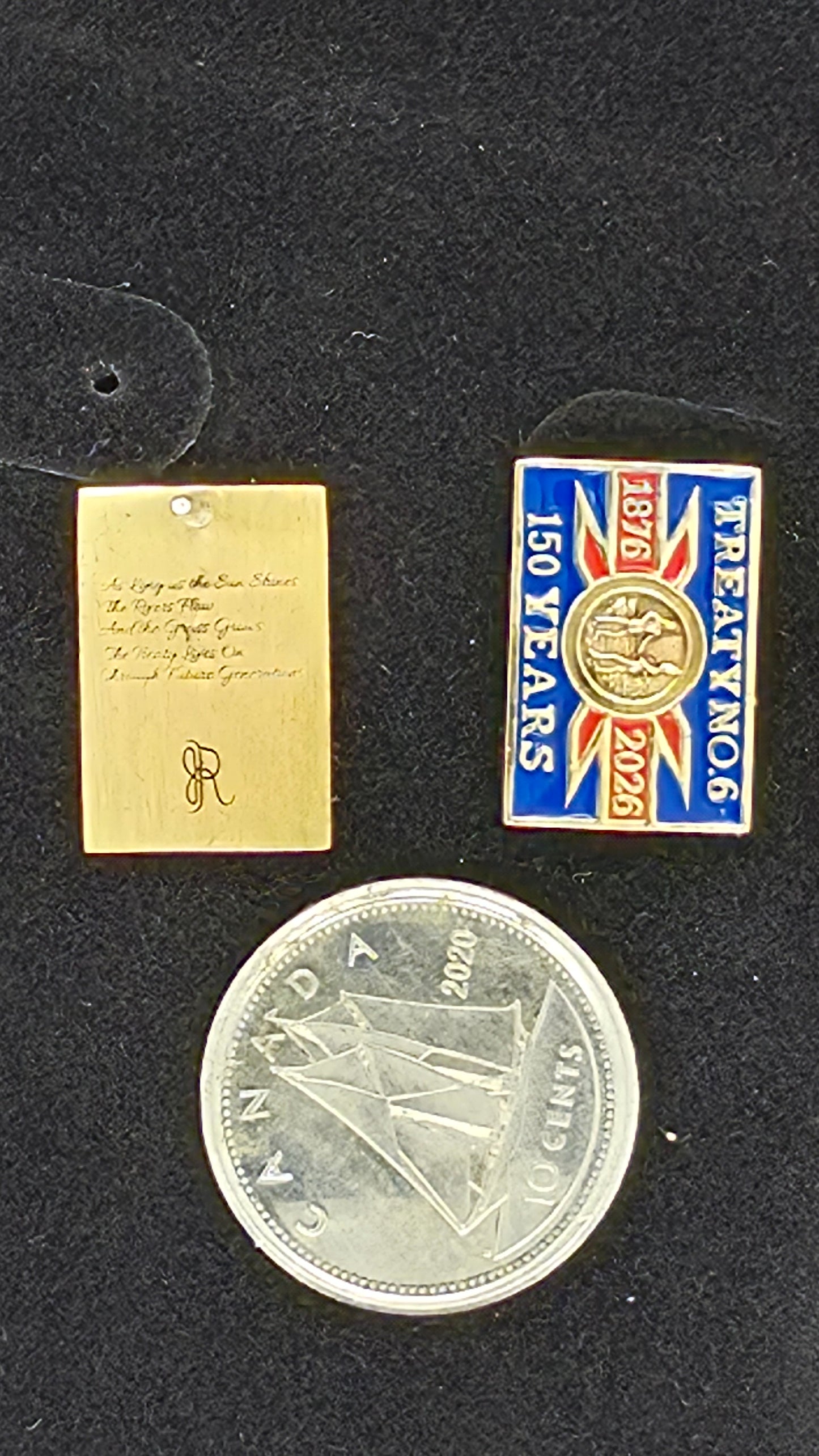 Treaty No. 6 – 150th Anniversary Commemorative Flag Stud Earrings Small