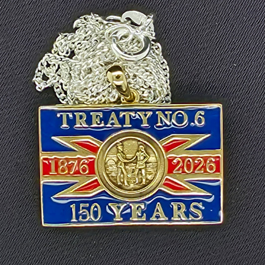 Treaty No. 6 Flag Small – 150th Anniversary Pendant