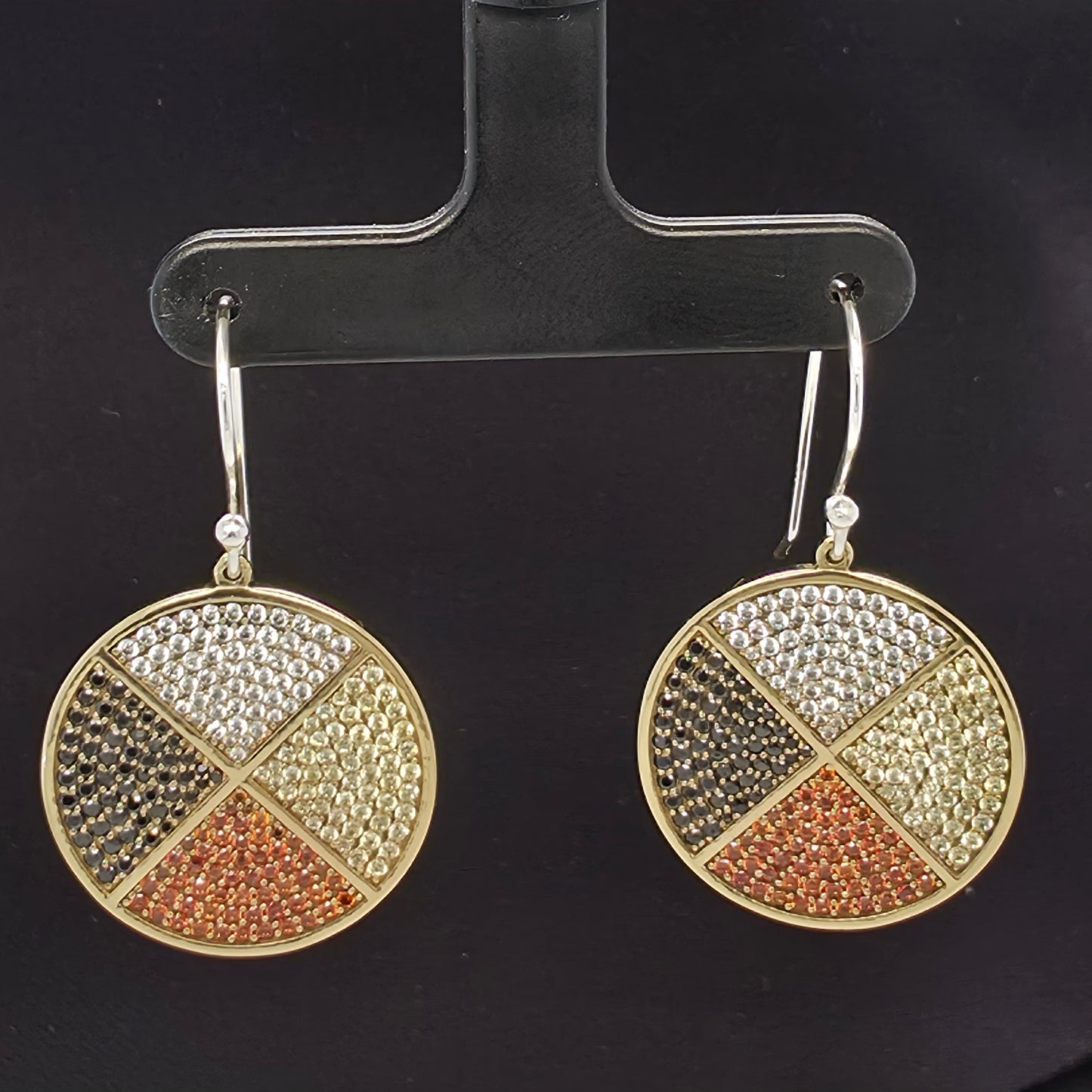 Medicine Wheel Faceted Earrings