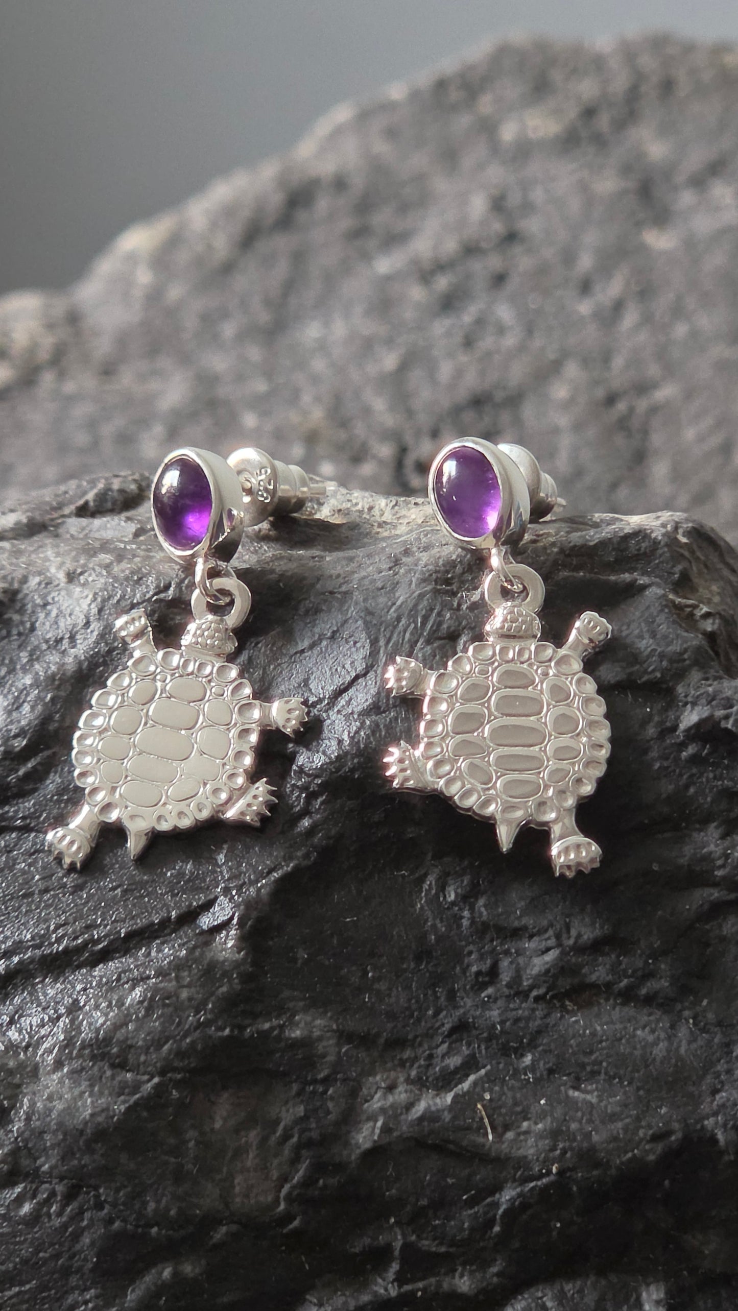 Turtle Teachings Earrings w/Inlay
