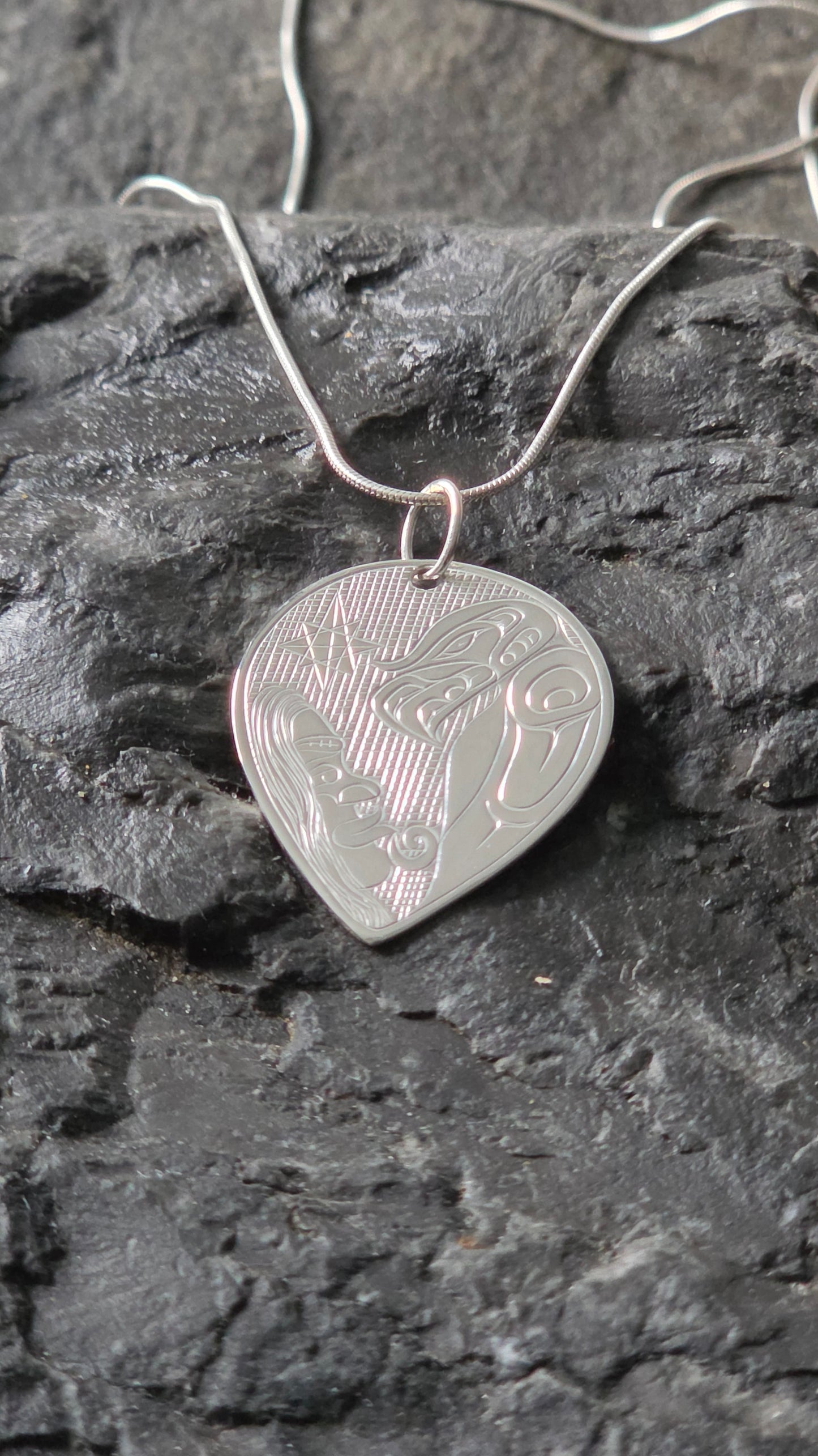 Eagle Music Silver Pendant