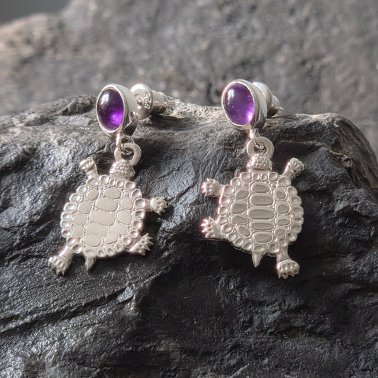 Turtle Teachings Earrings w/Inlay