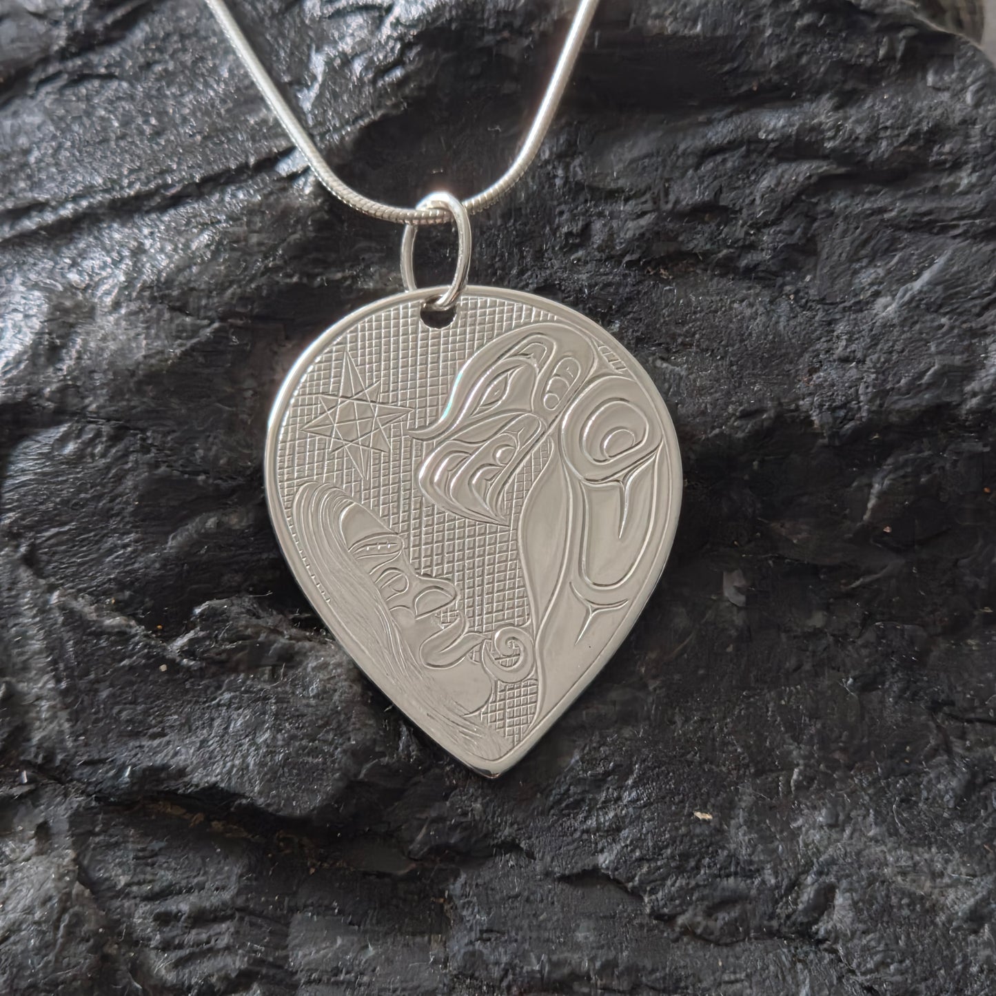 Eagle Music Silver Pendant