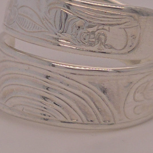 Honour The Two Spirited Silver Wrap Ring