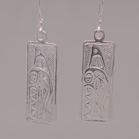 Connection To The Sea Silver Earrings