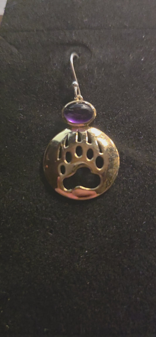 Bear Medicine Track – Inlay Earrings