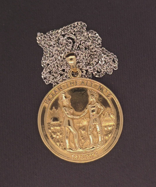 Treaty No. 6 Large – 150th Anniversary Commemorative Treaty Medal Pendant