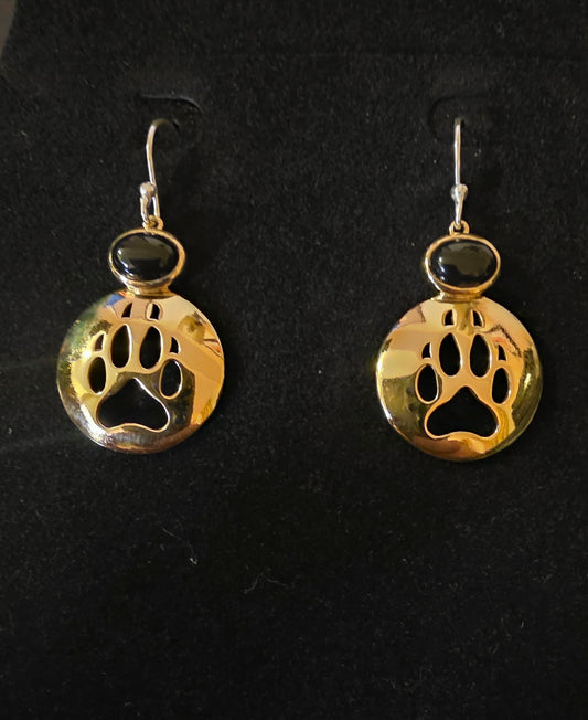 Wolf Spirit Track – Inlay Earrings