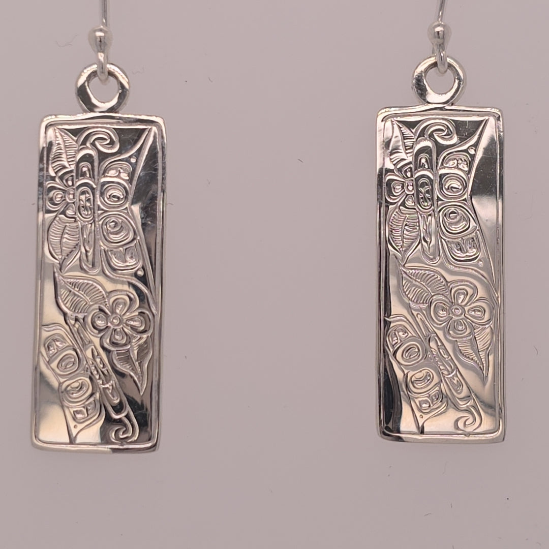 Dances With The Butterflies Earrings With Inlay WS