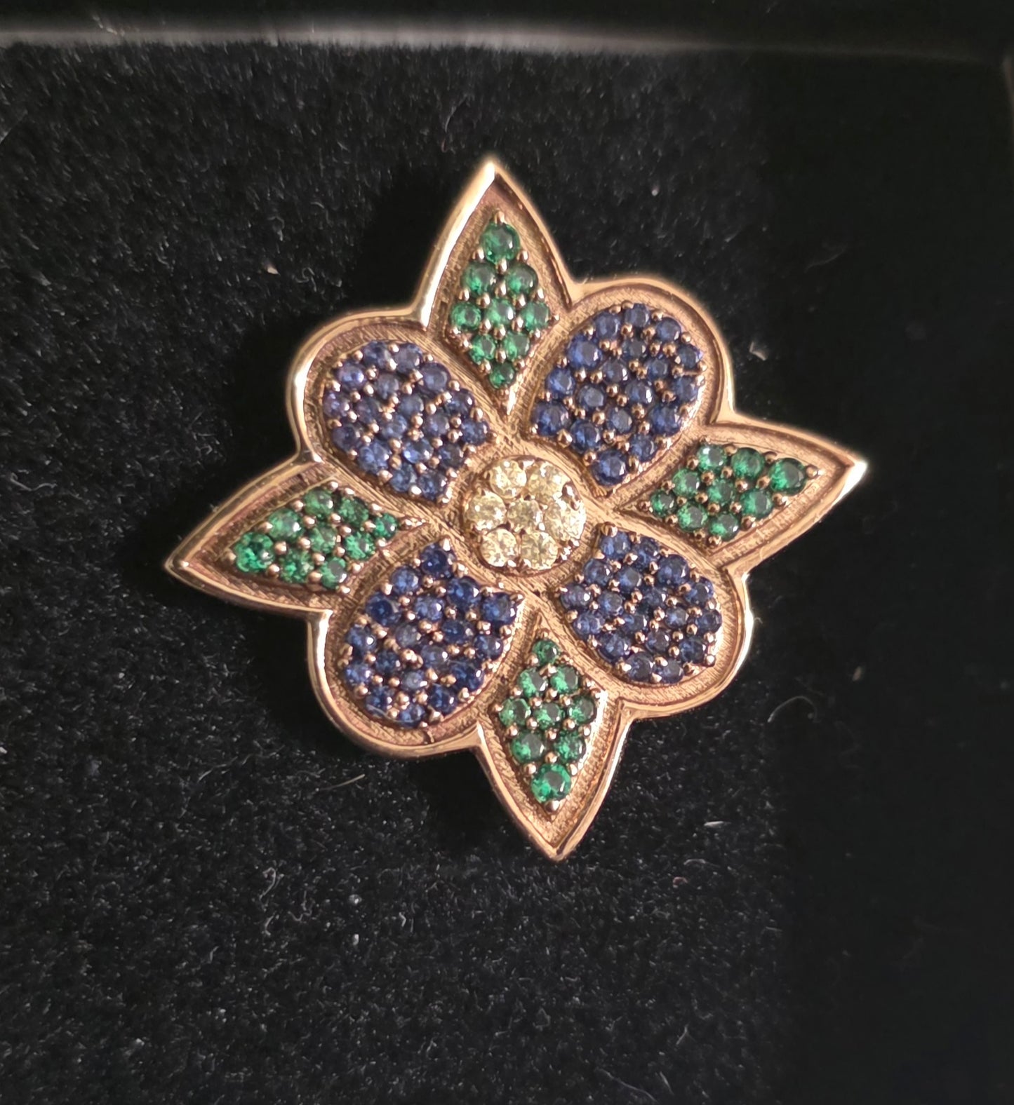 Brass Flower Pin