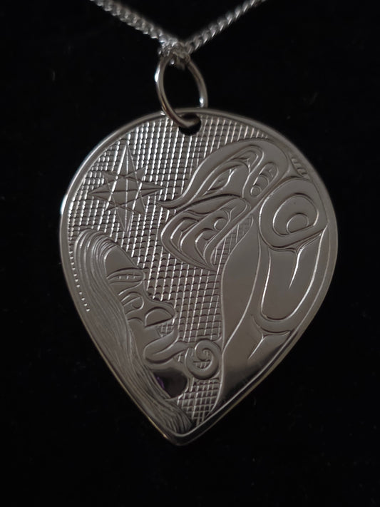 Eagle Music Silver Pendant