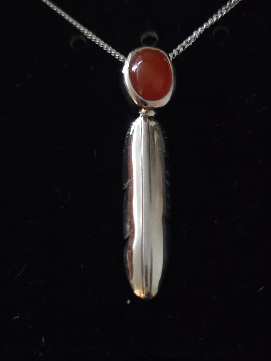 Small Eagle Feather Pendant Inlay