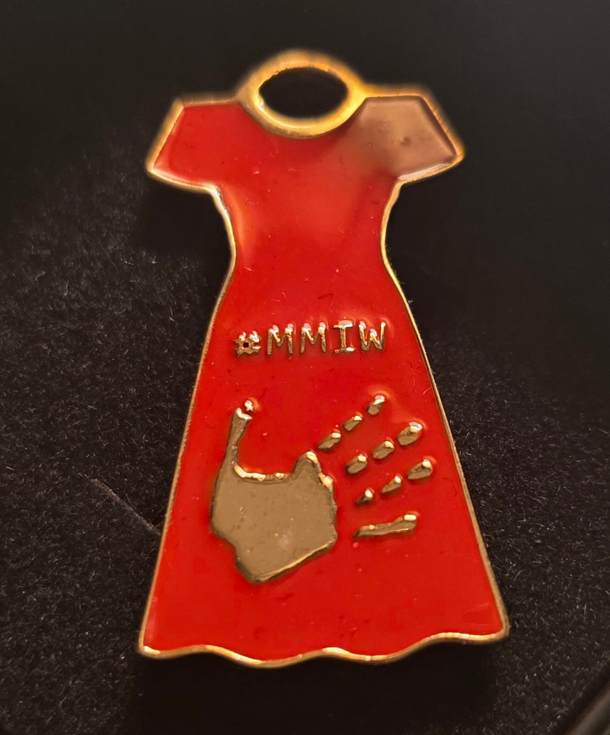 M.M.I.W. Red Dress Pin