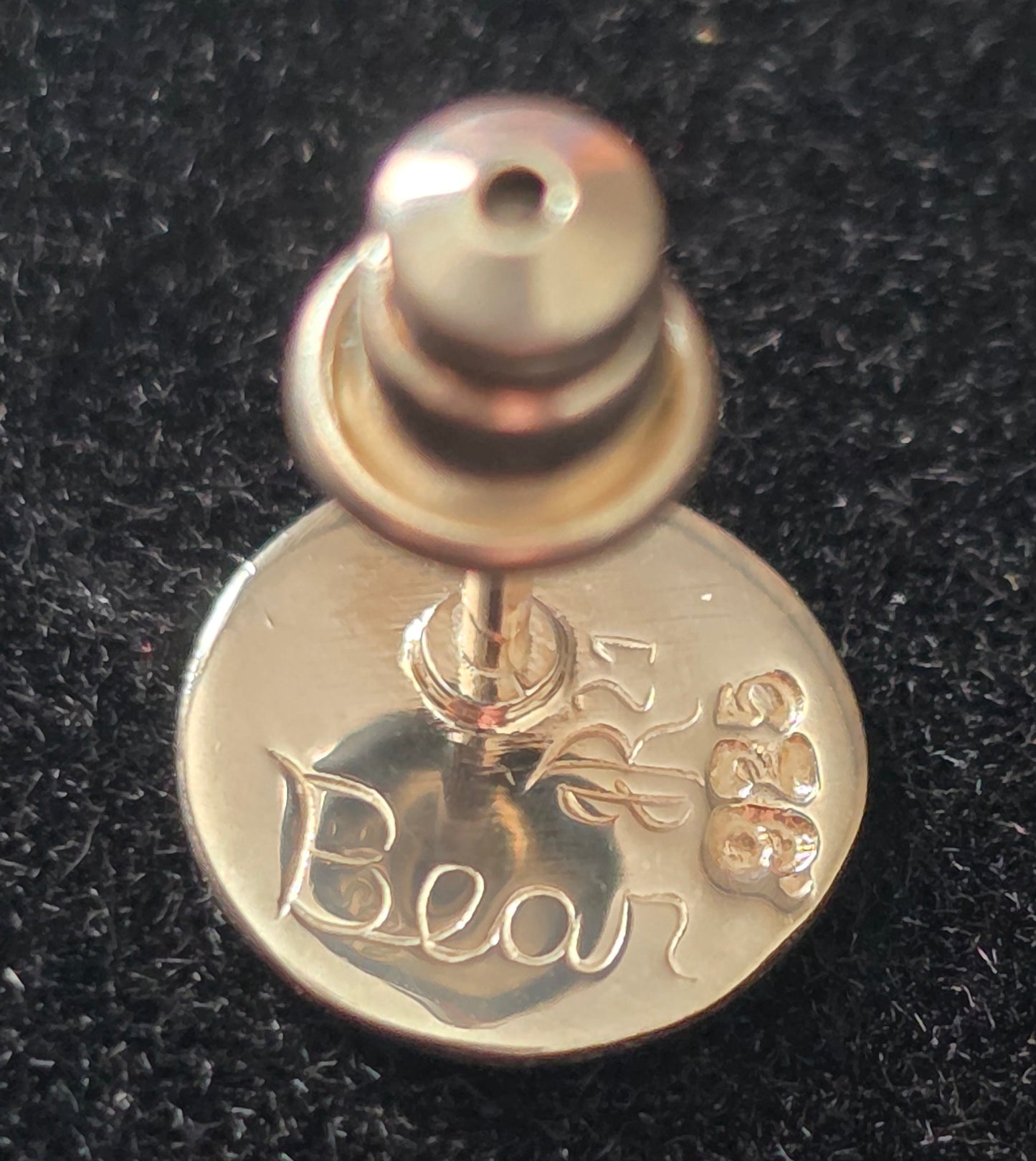 Bear Paw Stud Silver Earrings