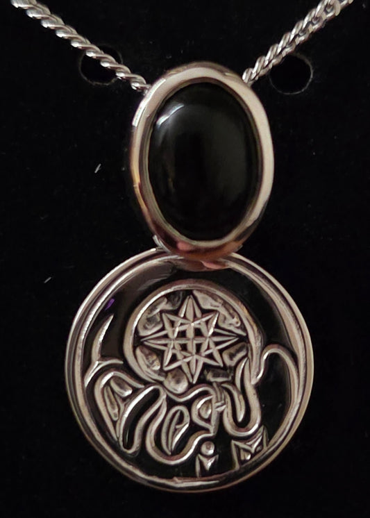 Moon Beam Pendant With Inlay