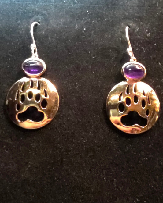 Bear Medicine Track – Inlay Earrings