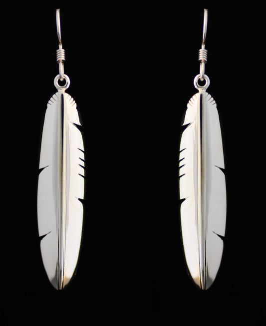 Large Eagle Feather Earrings